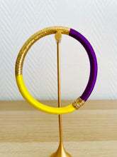 Charger l'image dans la galerie, Jonc en soie de cactus jaune et violet