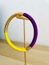 Charger l'image dans la galerie, Jonc en soie de cactus jaune et violet